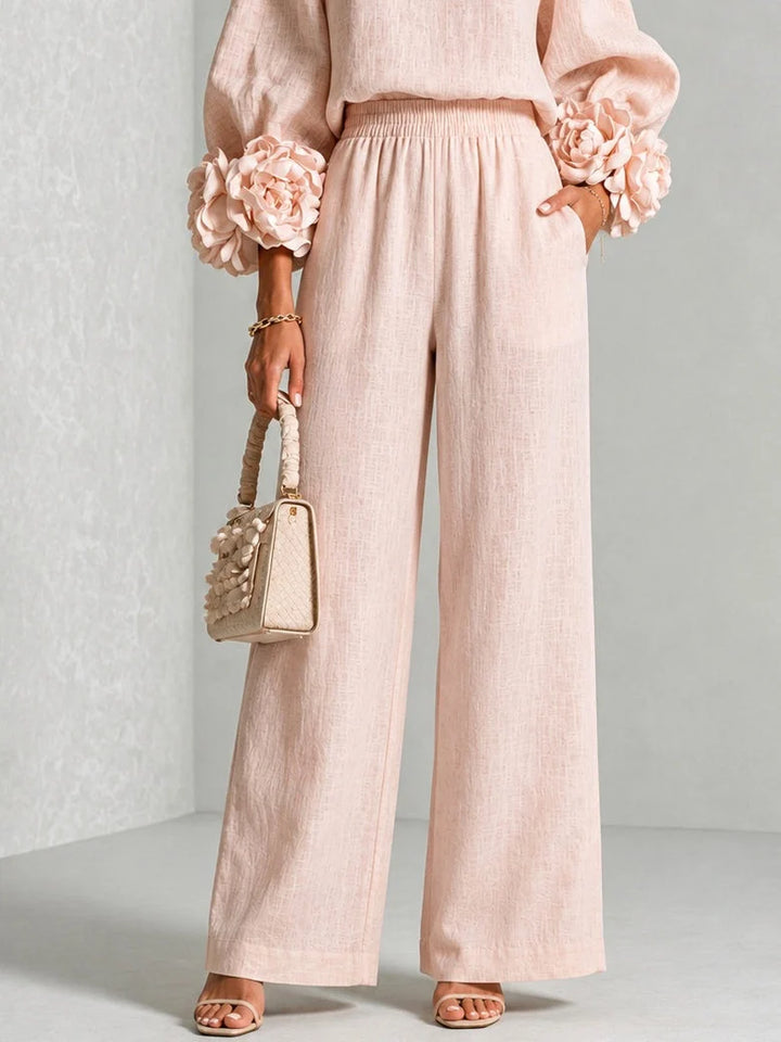 Rosalie | Damen Zweiteiler mit weiten Hosen 3