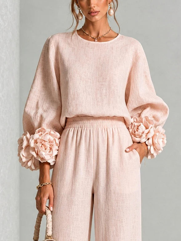 Rosalie | Damen Zweiteiler mit weiten Hosen 4