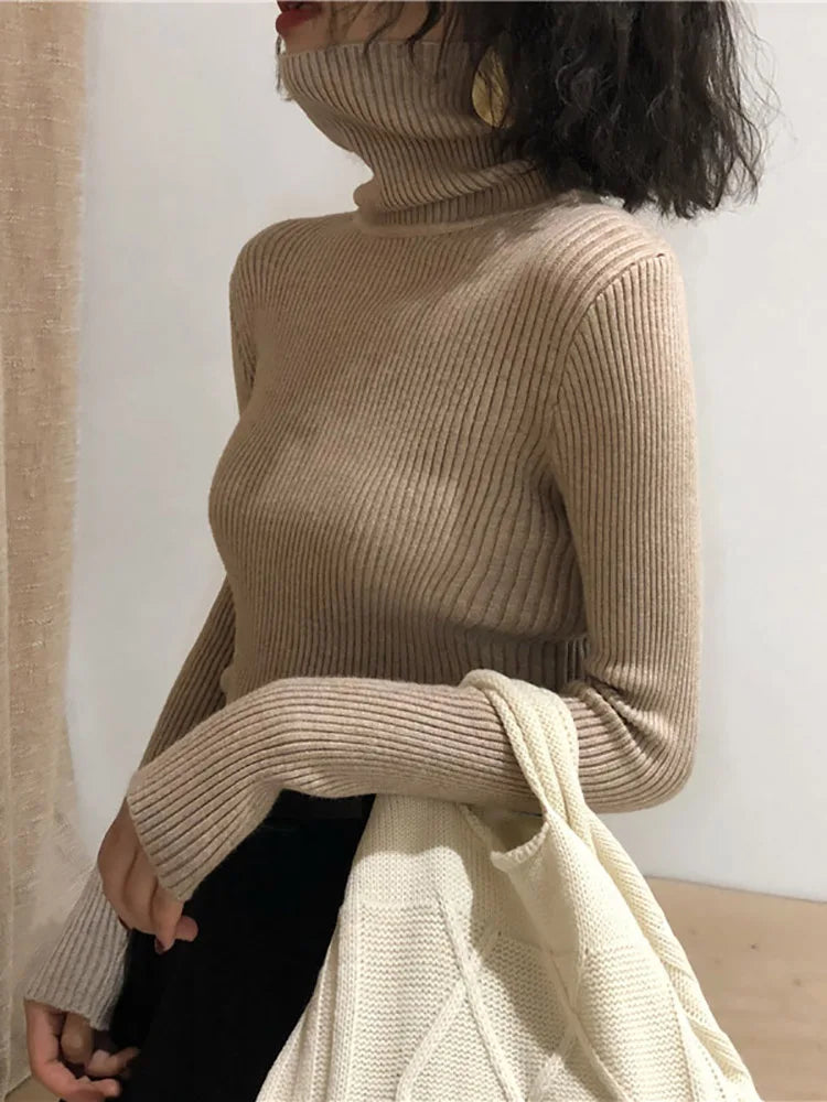Chrissie | Turtleneck Damer Slim Fit
