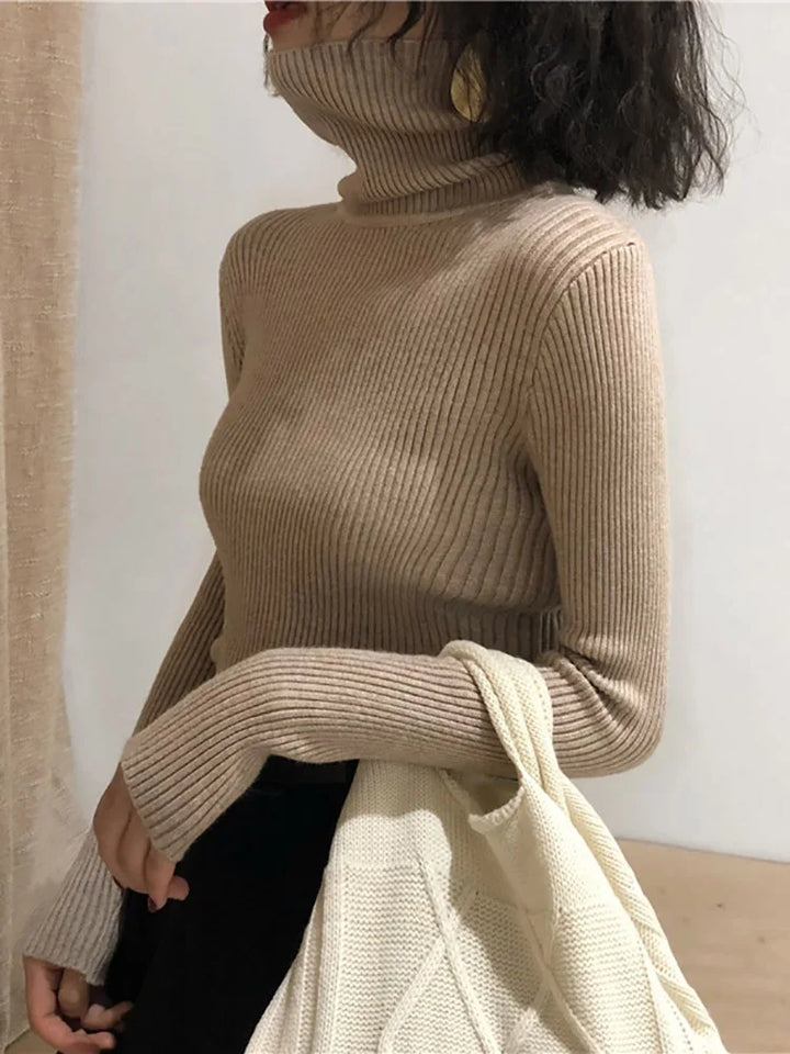 Chrissie | Turtleneck Damer Slim Fit