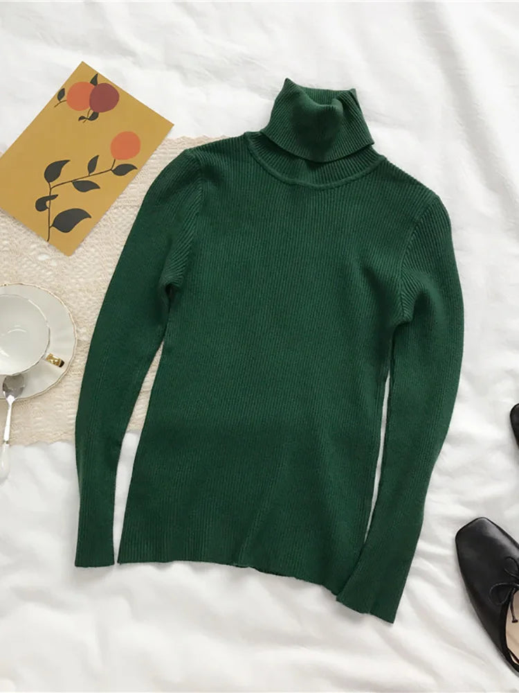 Chrissie | Turtleneck Damer Slim Fit