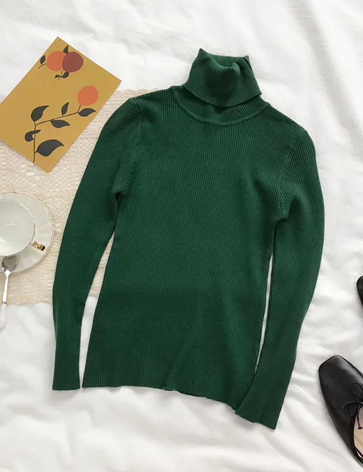 Chrissie | Turtleneck Damer Slim Fit