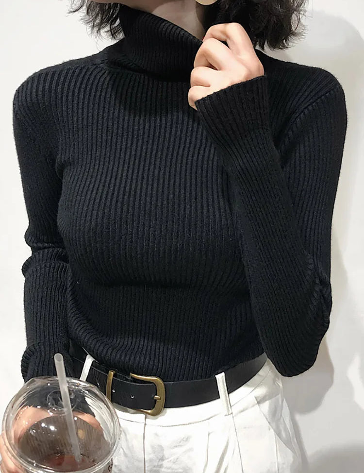 Chrissie | Turtleneck Damer Slim Fit
