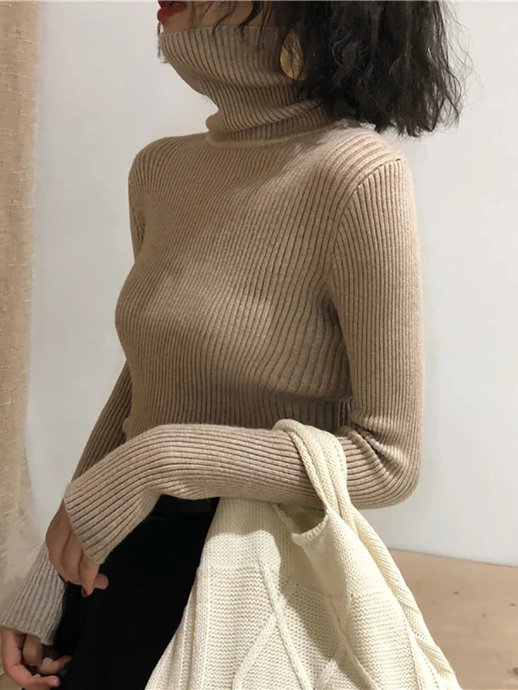 Chrissie | Turtleneck Damer Slim Fit