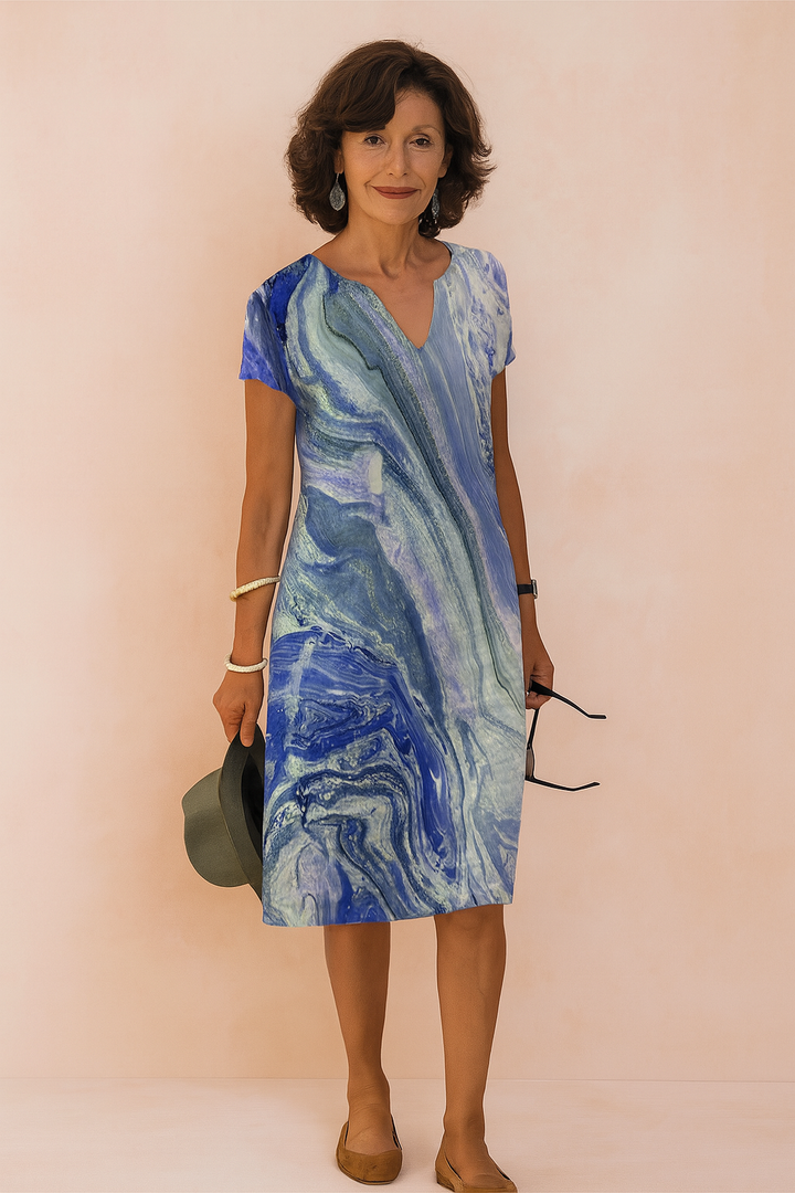 SARAH | Elegant sommerkjole med V-hals 2