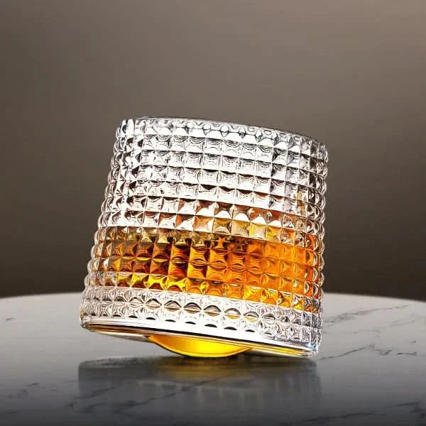 Sæt med roterende japanske Edo whiskyglas 0
