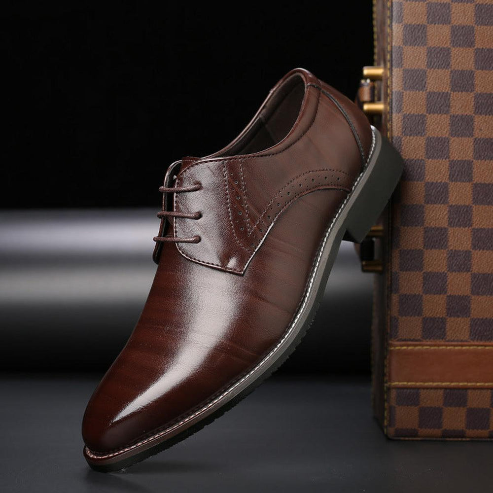 Schnürschuhe Herren Mit Arch Support - Klassisch Elegante Business Schuhe Für Festliche Anlässe Und Büro 1