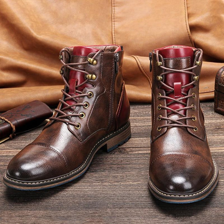 Schnürstiefel Herren Orthopädisch Mit Arch Support – Klassisches Oxford Design Für Stil Und Komfort 0