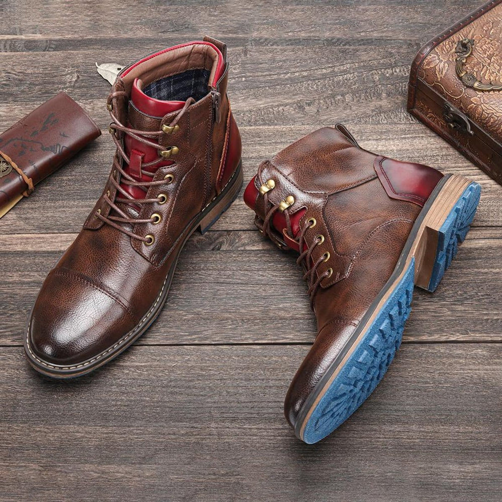 Schnürstiefel Herren Orthopädisch Mit Arch Support – Klassisches Oxford Design Für Stil Und Komfort 1