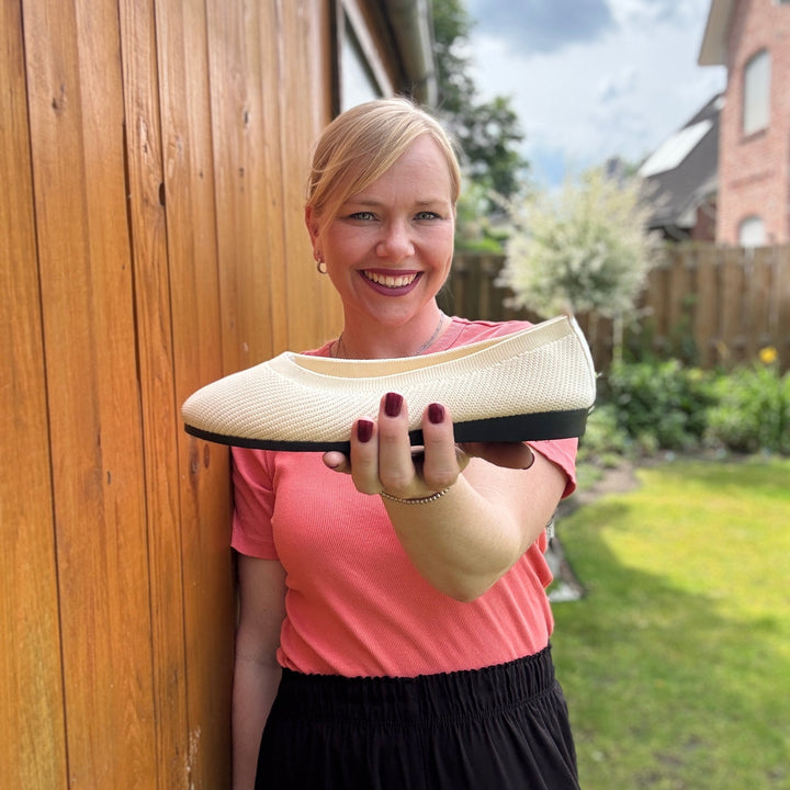 Schwarze Ballerinas Damen mit Arch Support – Bequeme Ballerina Schuhe für Alltag und Frühling 2