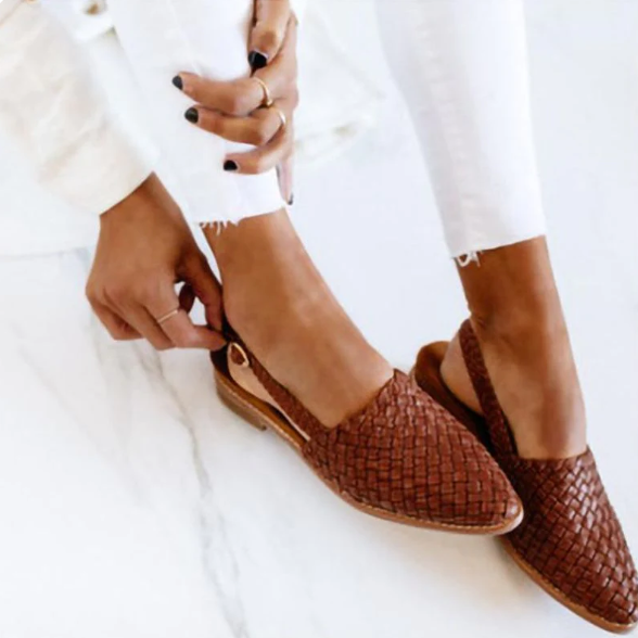 Schwarze Ballerinas Damen mit Geflochtenem Design und Arch Support für Bequemlichkeit im Frühling 0