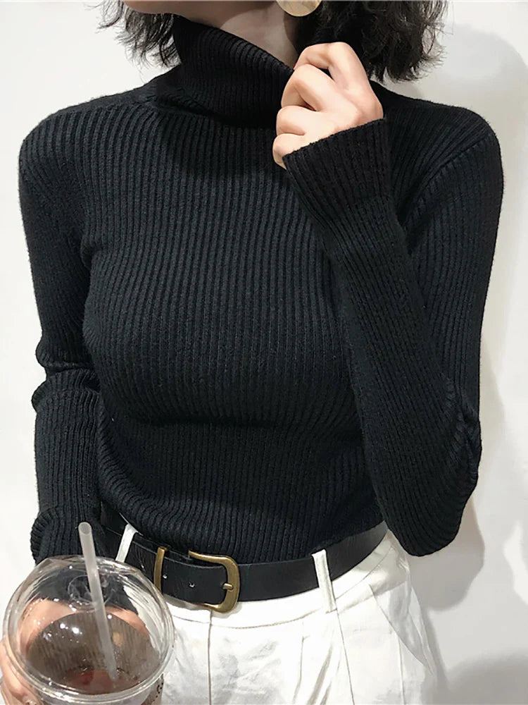 Chrissie | Turtleneck Damer Slim Fit