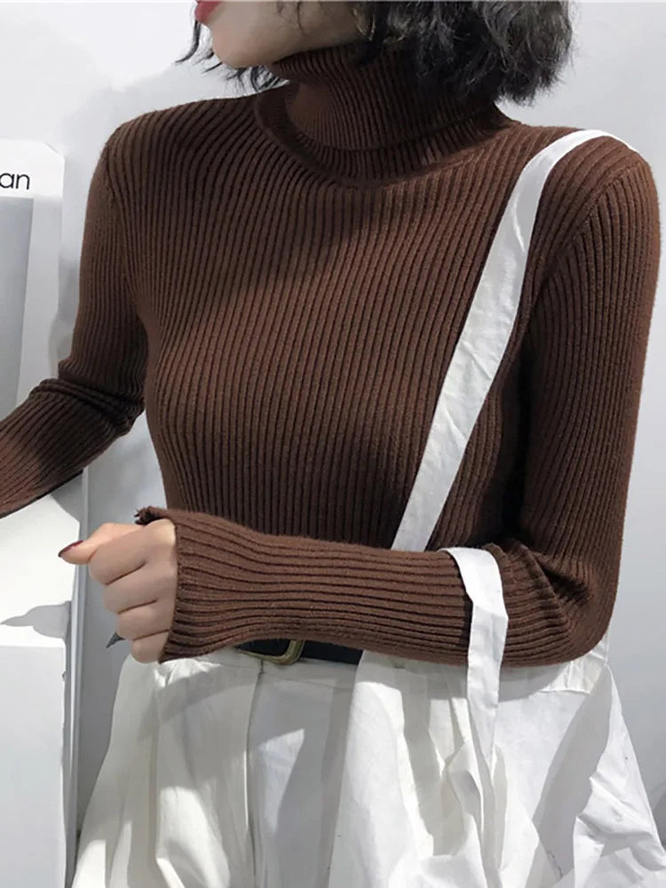 Chrissie | Turtleneck Damer Slim Fit