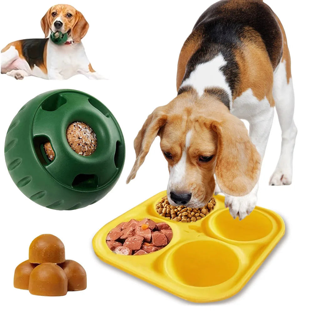 Silikone Slow Feeder til Hunde & Genopfyldelig Tyggelegetøj til Hunde 1