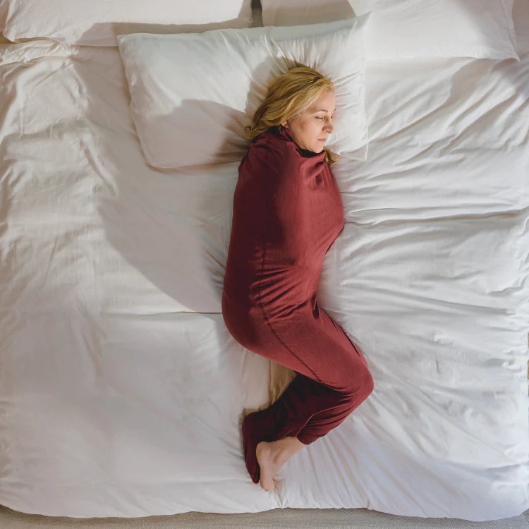 Sleep Pod Move - Voksen Svøbtæppe til mænd og kvinder, Højelastisk Heldragt Bærbart Tæppe 5