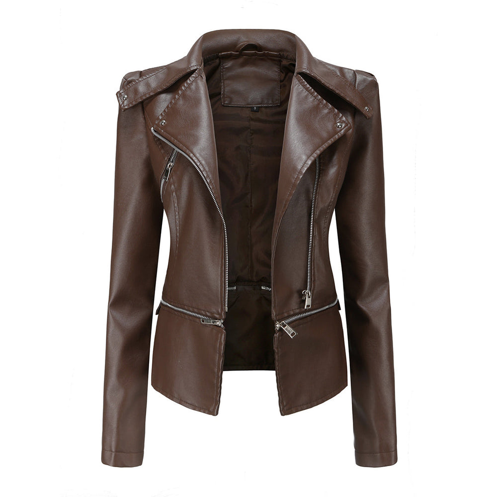 Slim fit bikerjakke til kvinder | Casual 1