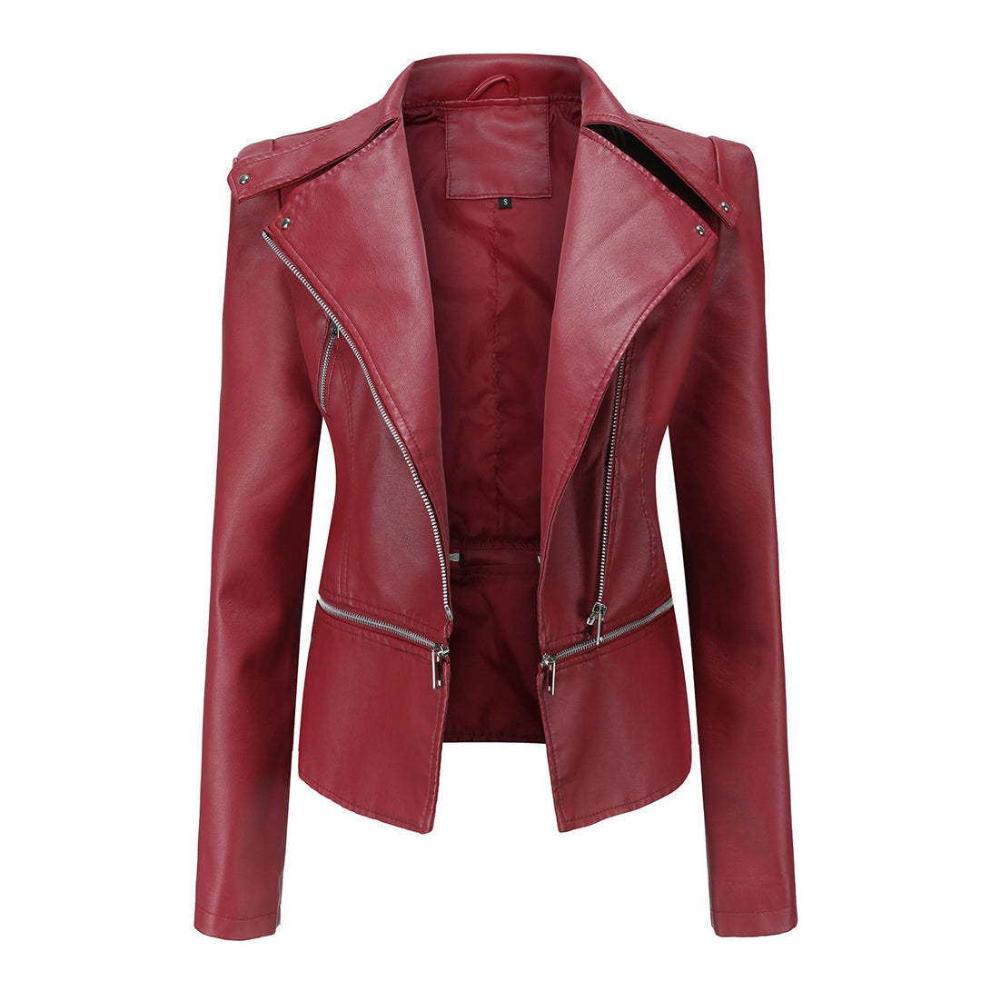 Slim fit bikerjakke til kvinder | Casual 2