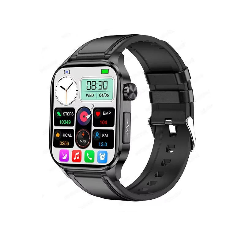 Smartwatch til seniorer, blodtryk, glukose og sundhedsstyring 8