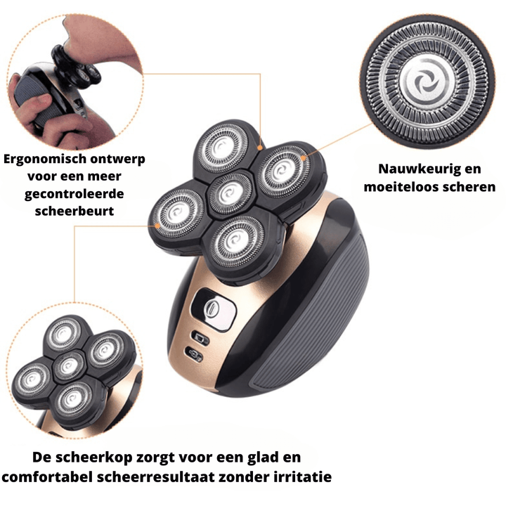 SmoothTrim | Multifunktionel elektrisk trimmer med flydende bladsystem 3