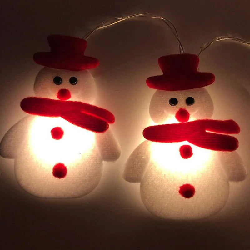 SnowmanGlow | Plysj snemand lyskæder til julefester 2