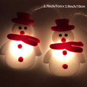 SnowmanGlow | Plysj snemand lyskæder til julefester 5