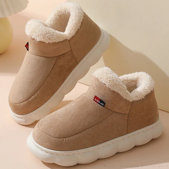 Sofie Damen bequeme Fell Pantoffeln 1