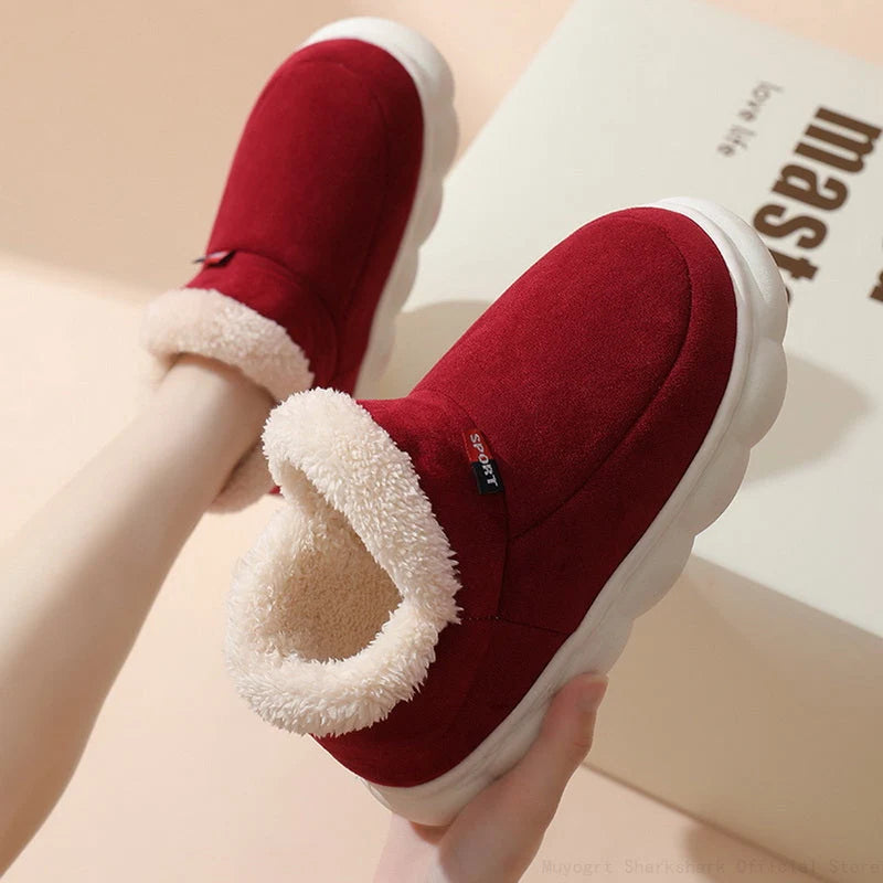 Sofie Damen bequeme Fell Pantoffeln 5