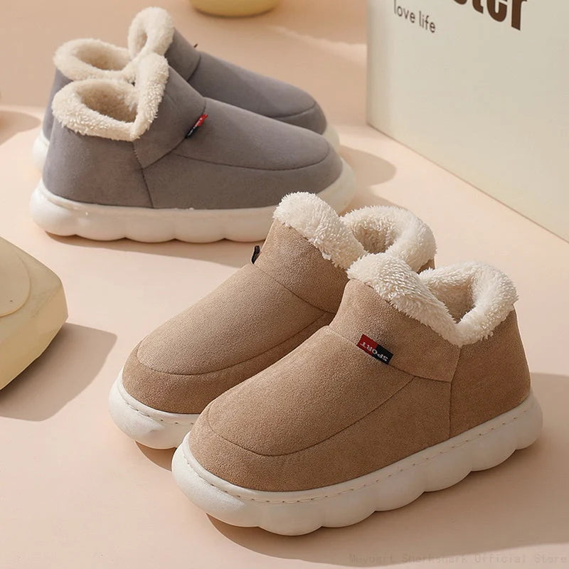 Sofie Damen bequeme Fell Pantoffeln 6