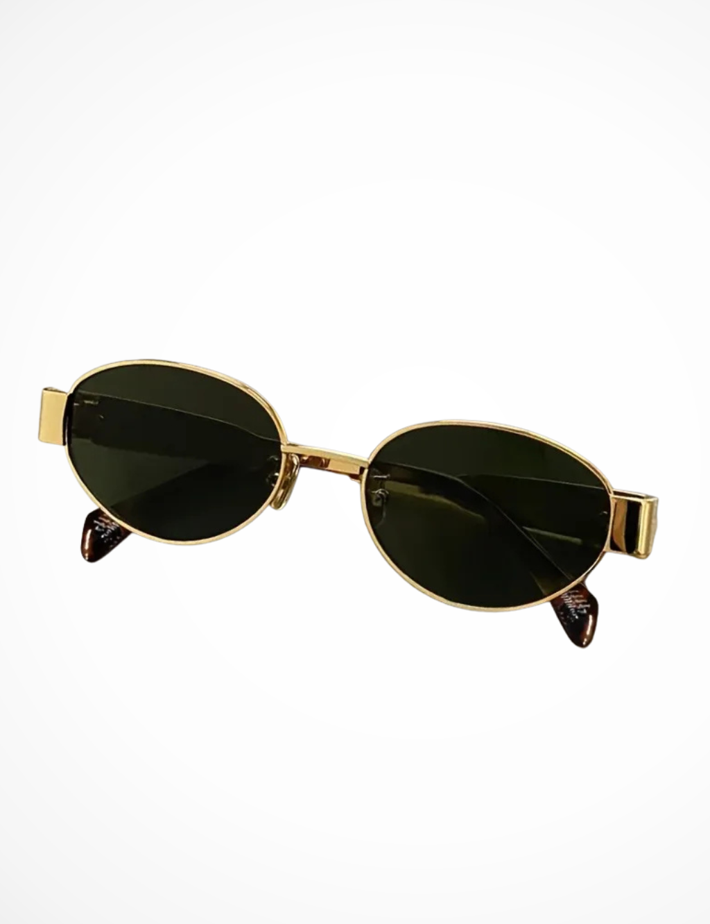 Solbriller Dame med Ovale Linser og Slank Metalramme - Elegant og Minimalistisk Stil 3