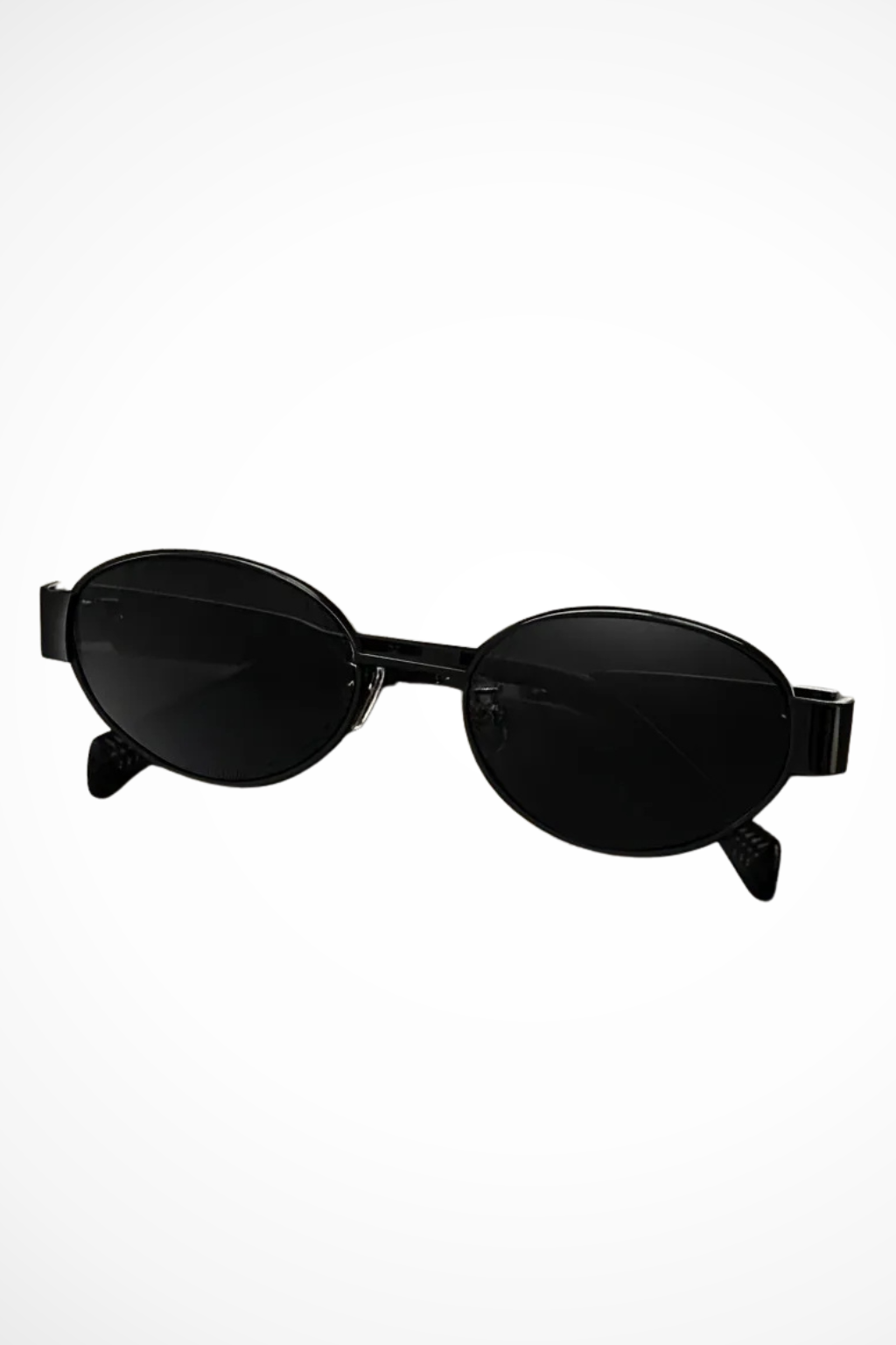 Solbriller Dame med Ovale Linser og Slank Metalramme - Elegant og Minimalistisk Stil 4