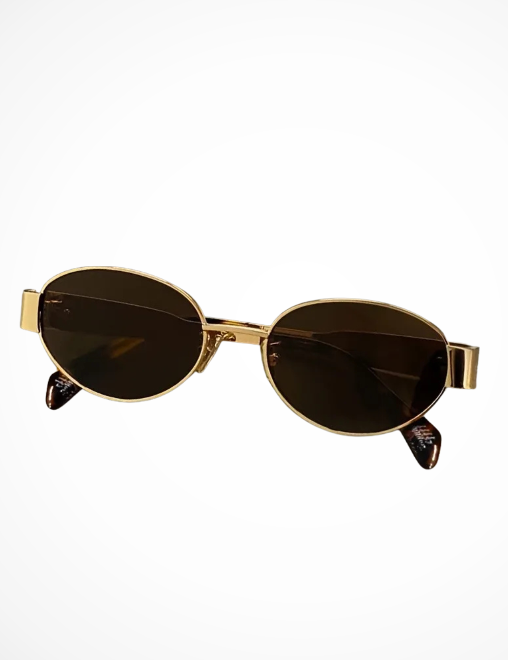 Solbriller Dame med Ovale Linser og Slank Metalramme - Elegant og Minimalistisk Stil 6