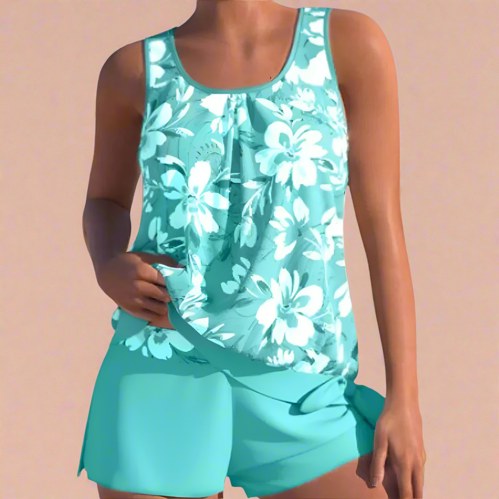 Sommersæt Til Kvinder - Blomstret Top Og Shorts, Elegant Og Komfortabelt Outfit Til Varme Dage 2