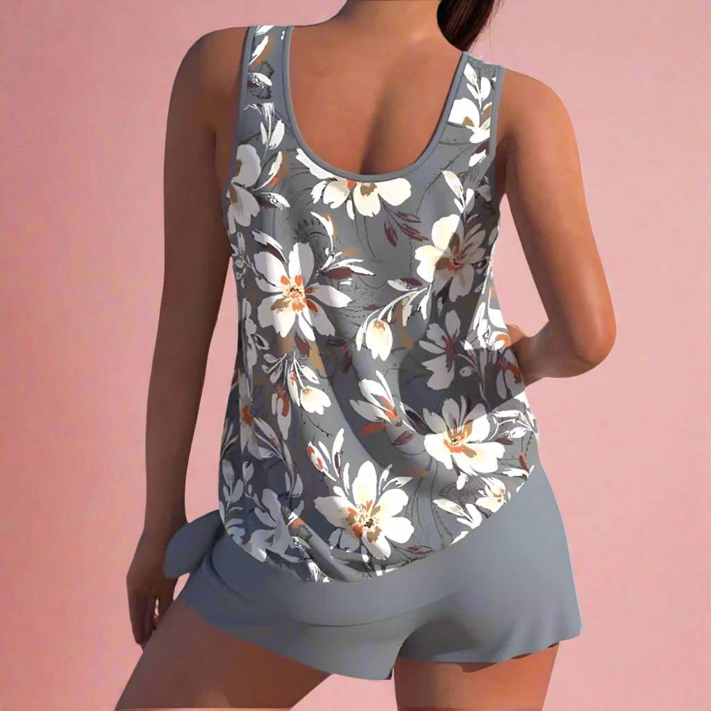 Sommersæt Til Kvinder - Blomstret Top Og Shorts, Elegant Og Komfortabelt Outfit Til Varme Dage 4