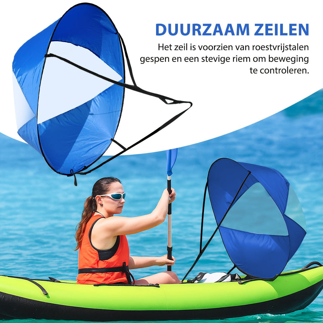 SpeedSail Foldbart Kajaksejl – Effektivt og Nemt at Bruge 2