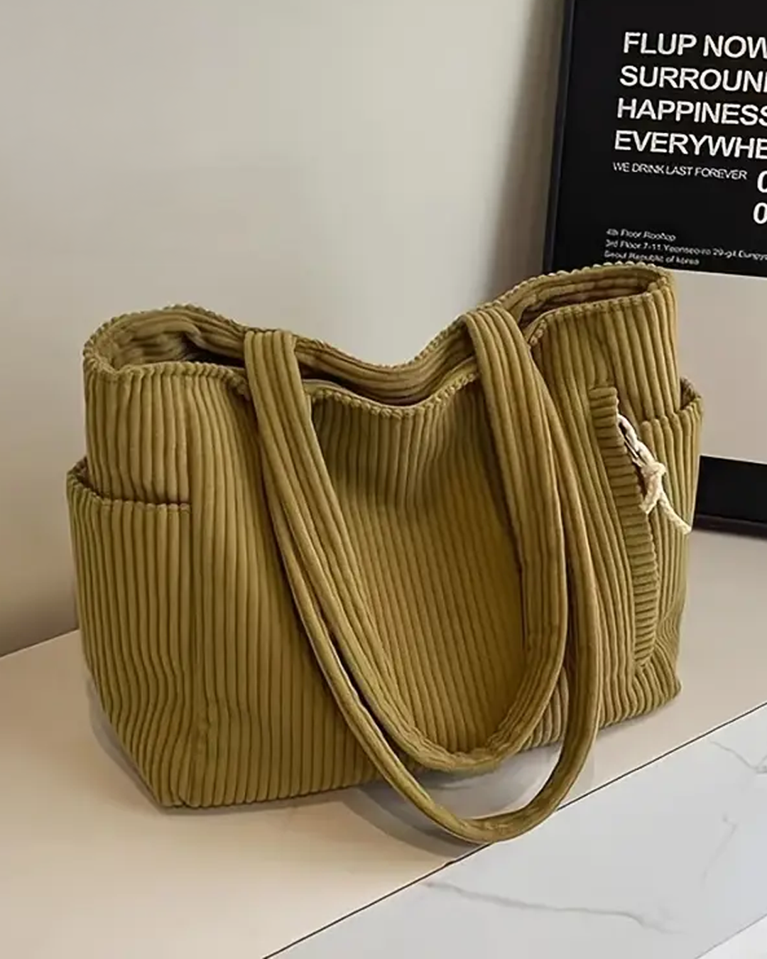 Stilfuld Casual Skuldertaske med Justerbar Snordetalje – Praktisk og Elegant 6