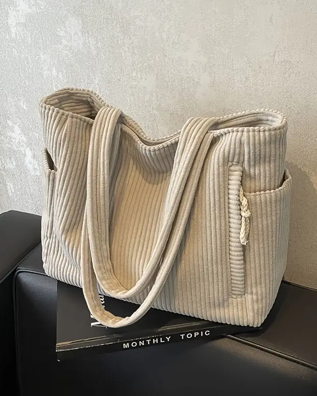 Stilfuld Casual Skuldertaske med Justerbar Snordetalje – Praktisk og Elegant 7