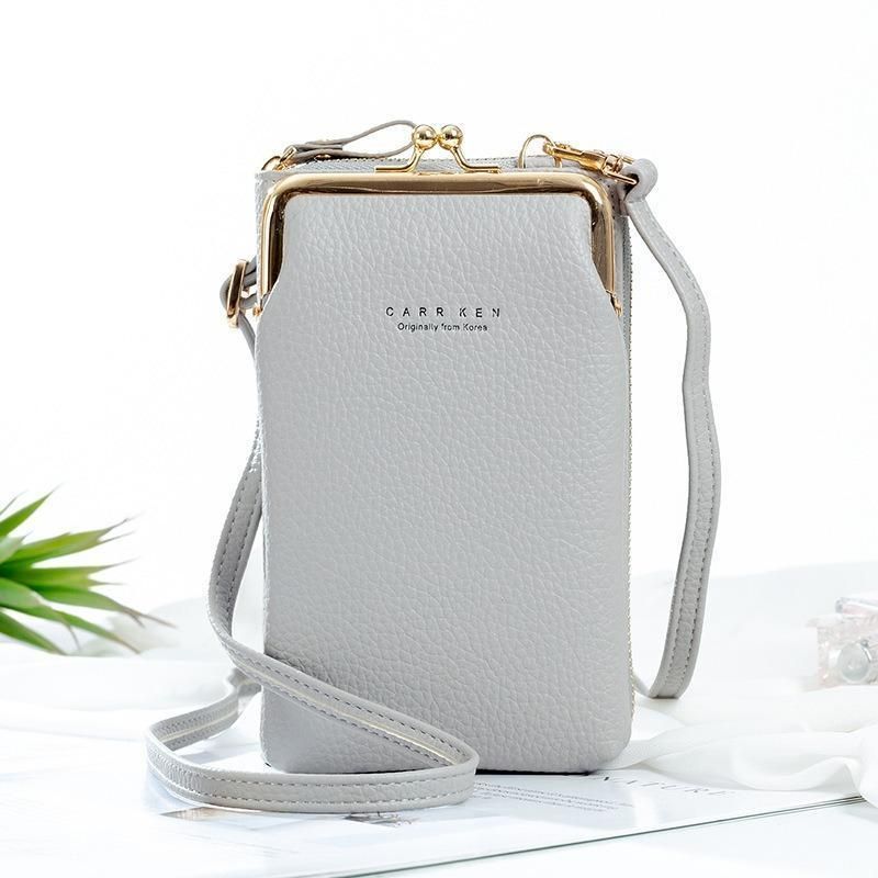 Stilfuld crossbody-telefontaske til kvinder i slidstærkt PU-læder 11
