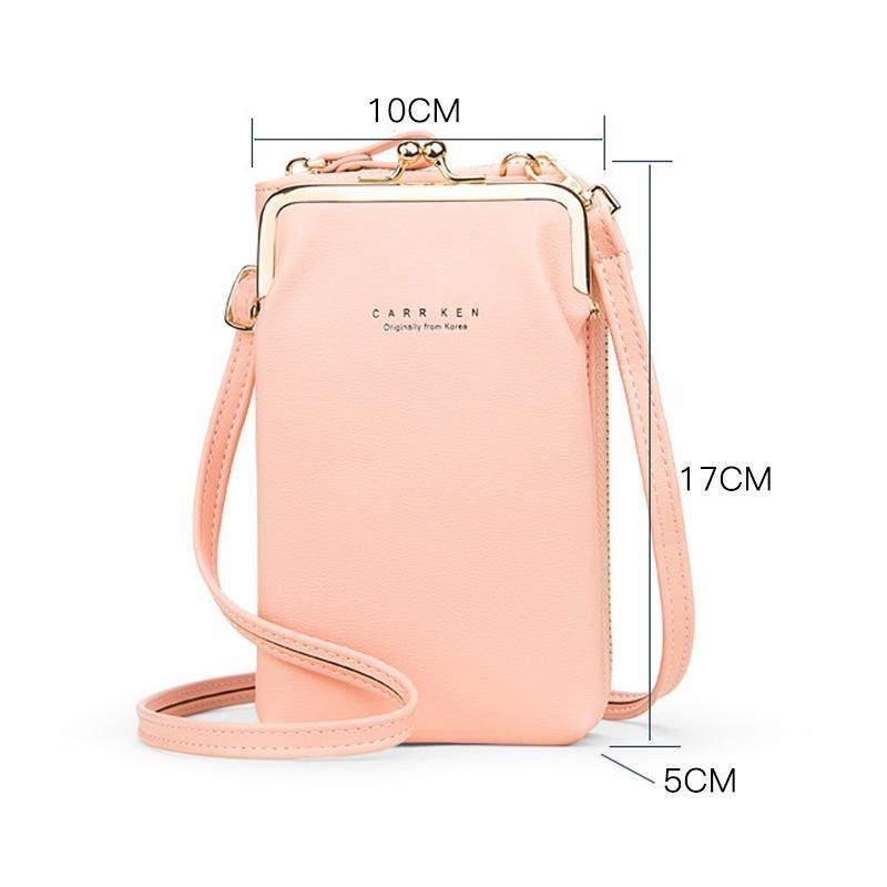Stilfuld crossbody-telefontaske til kvinder i slidstærkt PU-læder 7