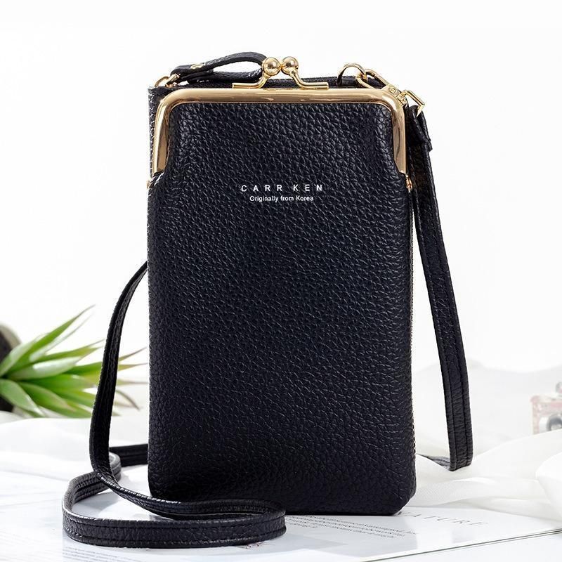 Stilfuld crossbody-telefontaske til kvinder i slidstærkt PU-læder 9