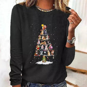 Stilfuld langærmet T-shirt til kvinder i moderne design og behageligt stof 0