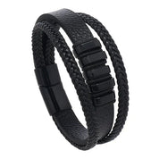 Stilfuldt Læderarmbånd til Mænd med Magnetisk Lås – Justerbart Design i Ægte Læder 2