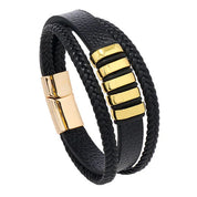 Stilfuldt Læderarmbånd til Mænd med Magnetisk Lås – Justerbart Design i Ægte Læder 5