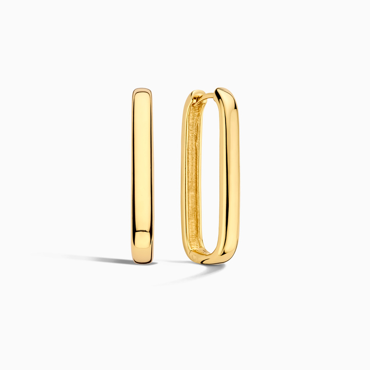 Store guld hoop øreringe – Elegant Smykker 0