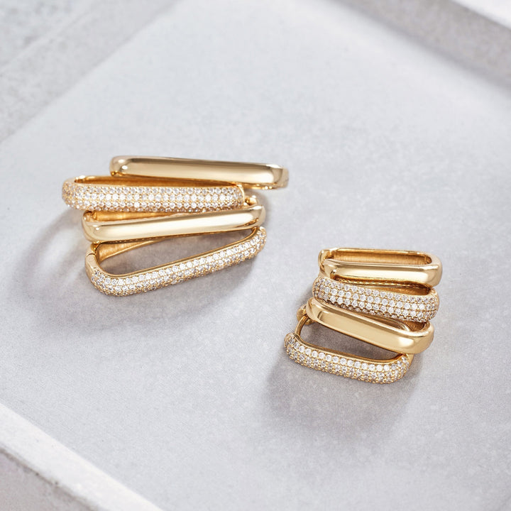 Store guld hoop øreringe – Elegant Smykker 4