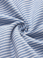 Stribet Midi Kjole til Kvinder - Elegant og Komfortabel til Sommer, 3/4 Ærmer, Figurvenlig Design 2