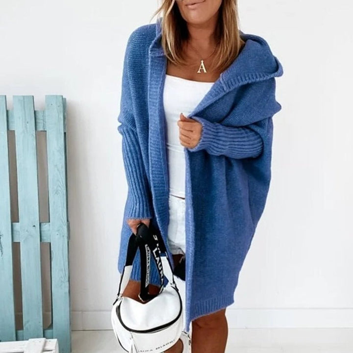 Strickjacke Damen Oversized Mit Kapuze & Fledermausärmeln – Modischer Cardigan Für Herbst Und Winter 10