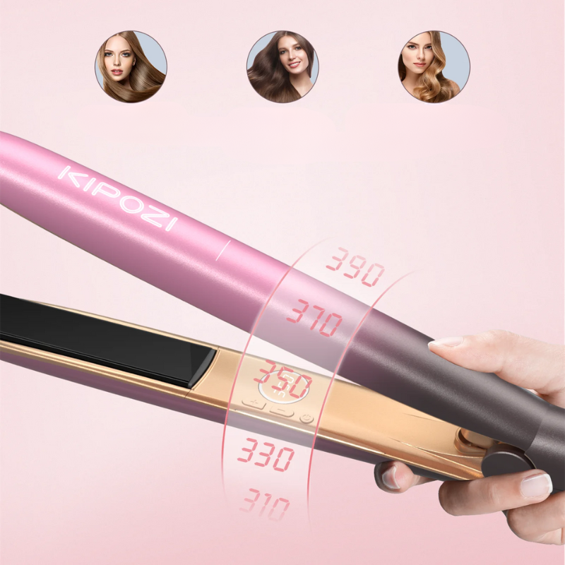 StyleLux - Rose Gold Hårglattejern og krøllejern 1
