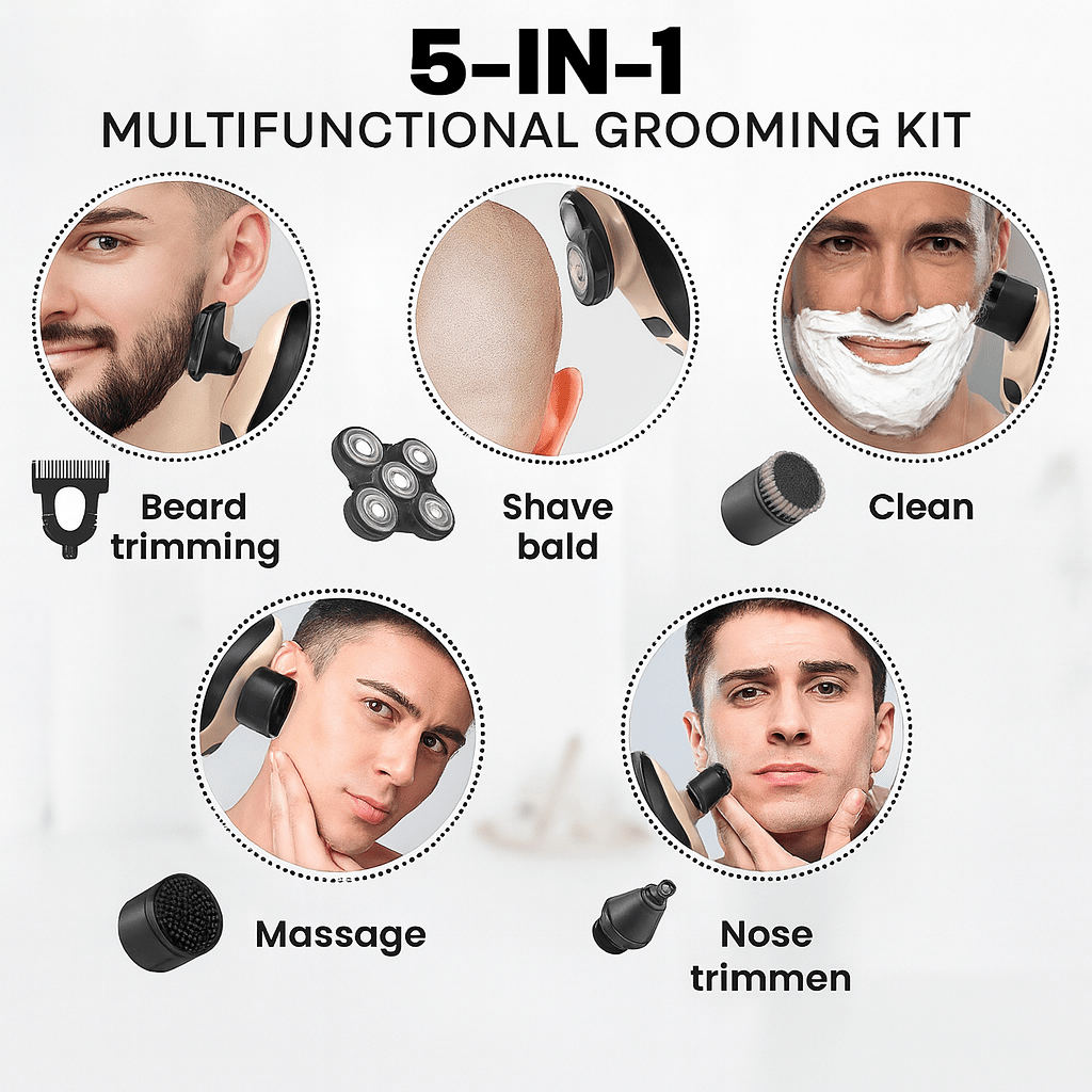 TrimNova | 5-i-1 elektrisk barbermaskine til glat finish 1