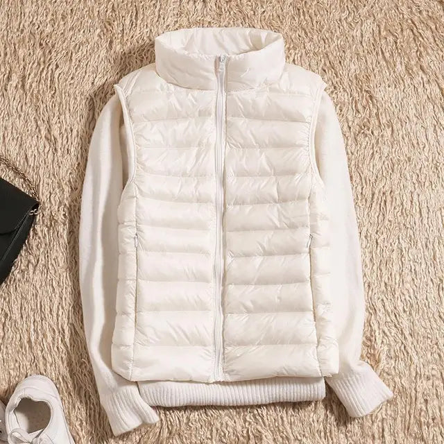Ultra Let Dunvest med Flatterende Pasform – Varm og Alsidig til Lag-på-Lag Styling 8