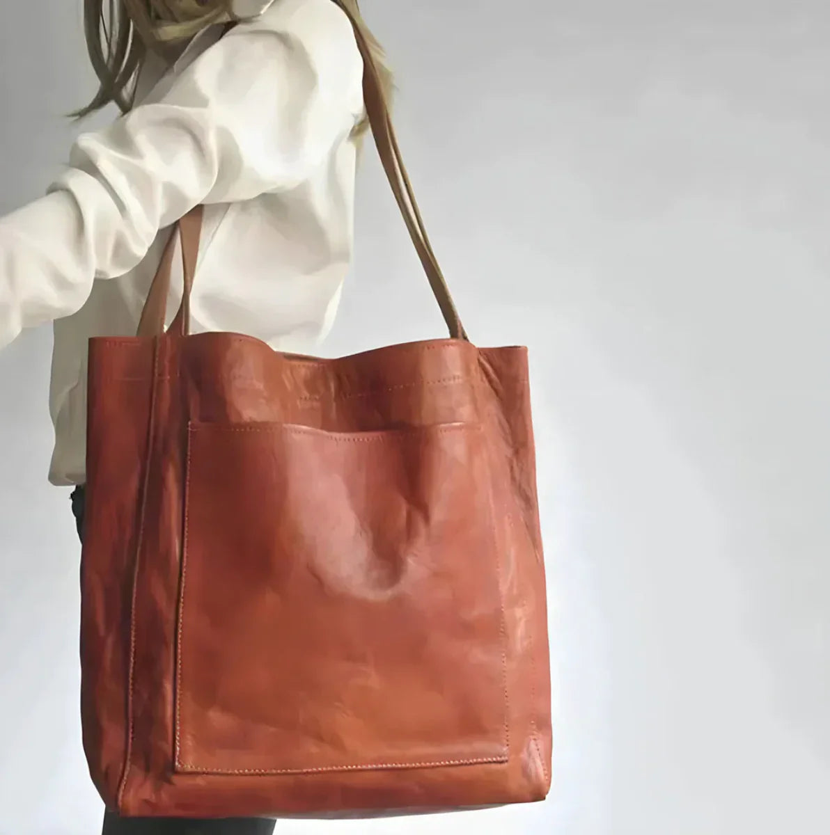 Unisex håndlavet elegant taske i premium fuldnarvet materiale 3